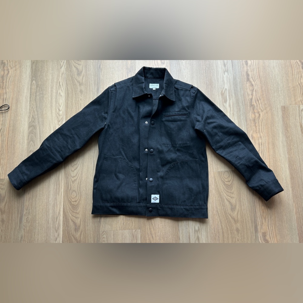 SIG Brand Unisex Size M Premium Mill Black Denim Jacket